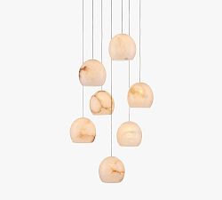 Leif 7-Light Alabaster Pendant (13")