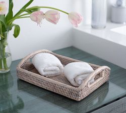 Tava Handwoven Rattan Rectangular Serving Tray