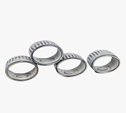Colonnade Stoneware Napkin Rings - Set of 8