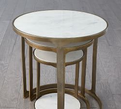 Giada Round Marble Nesting Tables