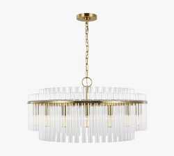Scarlett Round Glass Chandelier (24"-32")