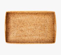 Tava Handwoven Rattan Rectangular Serving Tray