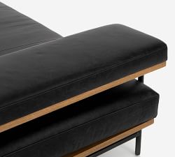 Trent Leather Chaise Lounge