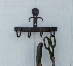Wrought Iron Row of Hooks