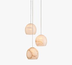 Leif 3-Light Alabaster Pendant (8")