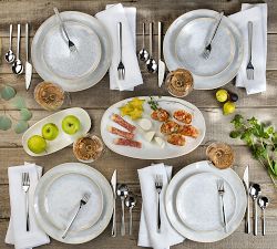 Nico Stoneware Reactive Glaze 12 -Piece Dinnerware Set