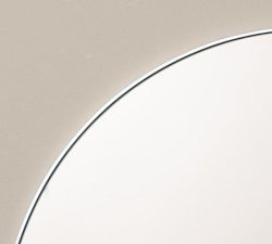Slim Profile Round Wall Mirror