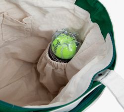 Two-Tone Canvas Tennis Tote