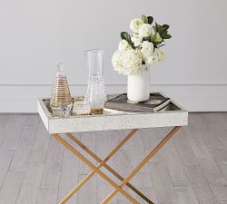 Broswell Rectangular Metal Folding Tray Table