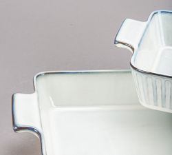 Colonnade Stoneware Rectangular Bakers Set