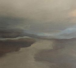 Fog II By Lauren Fuhr with Maple Frame