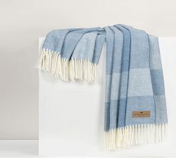 Lands Downunder Hampton Plaid Herringbone Throw