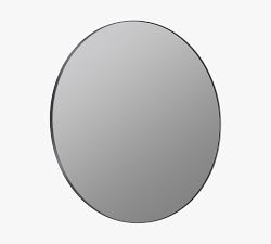 Slim Profile Round Wall Mirror
