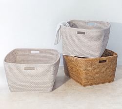 Tava Handwoven Rattan Family Basket
