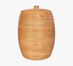Tava Rattan Beehive Laundry Hamper with Lid