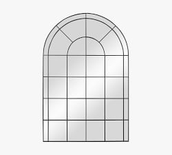Alice Windowpane Arched Wall Mirror