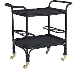 Carlo Rattan Bar Cart