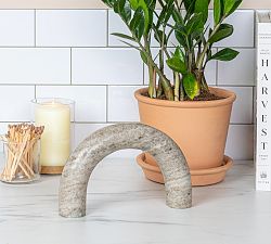 Variegated Marble Arch Decorative Object