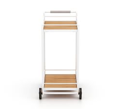Camarillo Teak &amp; Rope Bar Cart
