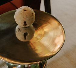 Luciano Round Metal Accent Table (14.5&quot;)