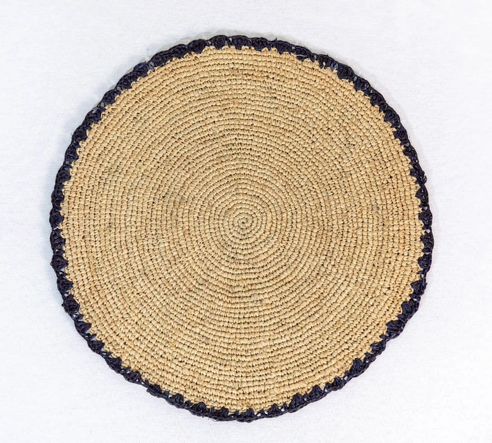 Sallie Ruffle Edge Round Placemat - Set of 4