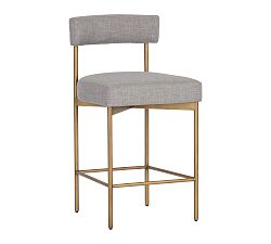 Open Box: Ember Upholstered Counter Stool - Arena Cement