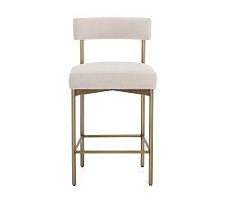 Open Box: Ember Upholstered Counter Stool - Danny Ivory