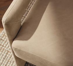 Modern Farmhouse Fully Leather Armchair