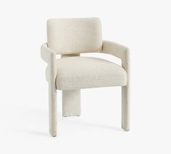 Modern Farmhouse Fully Upholstered Armchair - Thumbnail 2