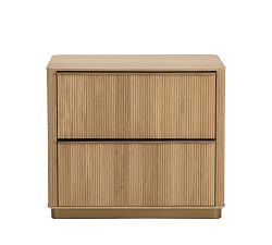 Open Box: Meadowview Nightstand - Natural, Brushed Gold Base