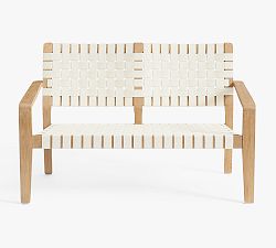 Open Box: Monterey Stacking Outdoor Loveseat (51&quot;) - Coastal Beachwood