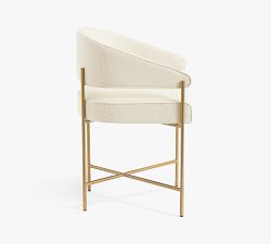 Baldwin Upholstered Metal Stool