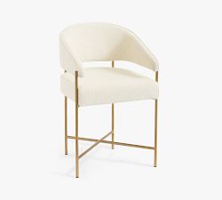 Baldwin Upholstered Metal Stool