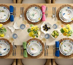 Meadow Stoneware Appetizer Plates - Mixed Set of 4