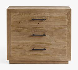 Open Box: Oakleigh 3-Drawer Dresser - Heirloom Wheat, Traditional Hardware