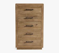Open Box: Oakleigh 5-Drawer Dresser (33&quot;), Traditional Hardware - Heirloom Wheat