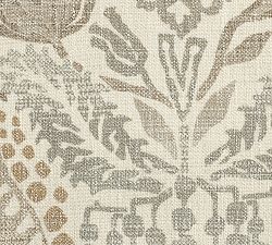 Open Box: Tyler Roll Arm Upholstered Armchair with Nailheads - Vintage Blythe Print Oatmeal, Seadrift Legs