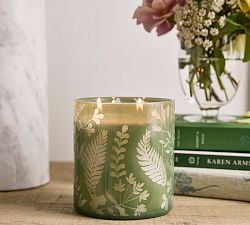 Etched Botanical Candle - Fig Grove &amp; Thyme