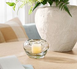 Round Glass Candle Holder