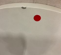 Open Box: Cayman Concrete &amp; Eucalyptus Round Outdoor Side Table (26&quot;) - Biscotti