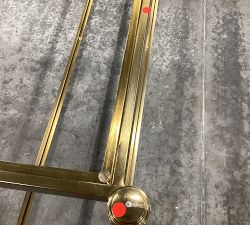 Open Box: Everson Glass Console Table (58.5&quot;) - Antique Brass