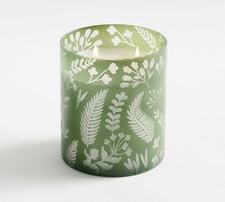 Etched Botanical Candle - Fig Grove &amp; Thyme