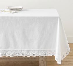 LoveShackFancy Ruffle Crochet Tablecloth