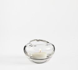 Round Glass Candle Holder