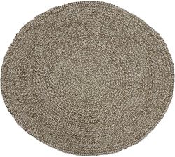 Open Box: Chunky Wool Jute Rug, 6' Round - Natural