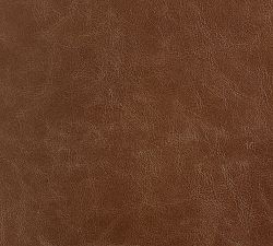 Open Box: Edgewood Leather Swivel Chair, Individual - Gravel Walnut