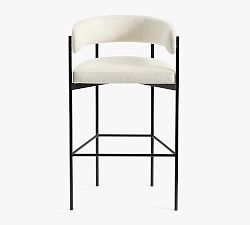 Maison Barrel Back Upholstered Bar Stool