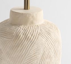 Textured Earthenware Ceramic Table Lamp (25"-29")