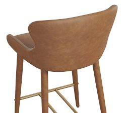 Paysen Faux Leather Counter Stool
