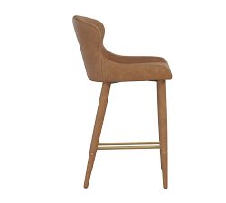 Paysen Faux Leather Counter Stool